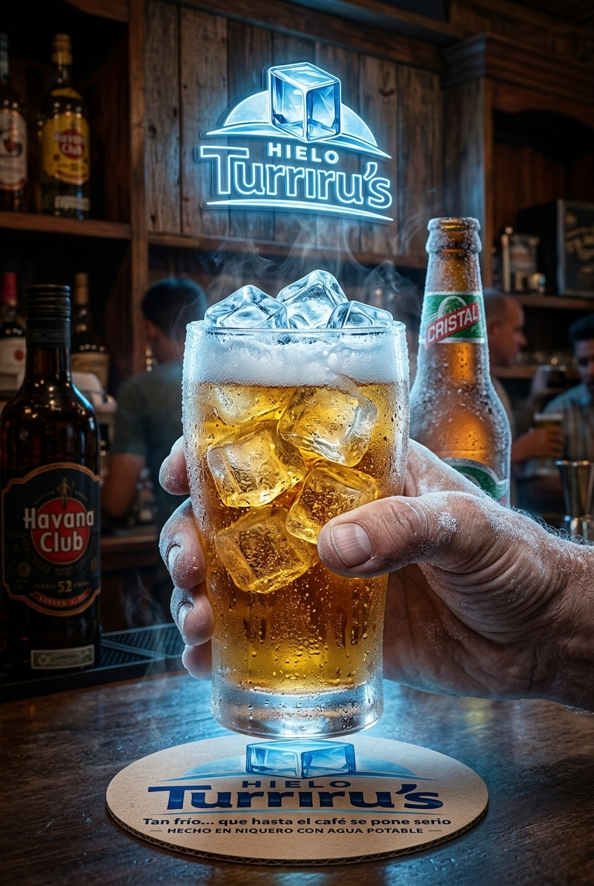 Cerveza fría con hielo Turriru's